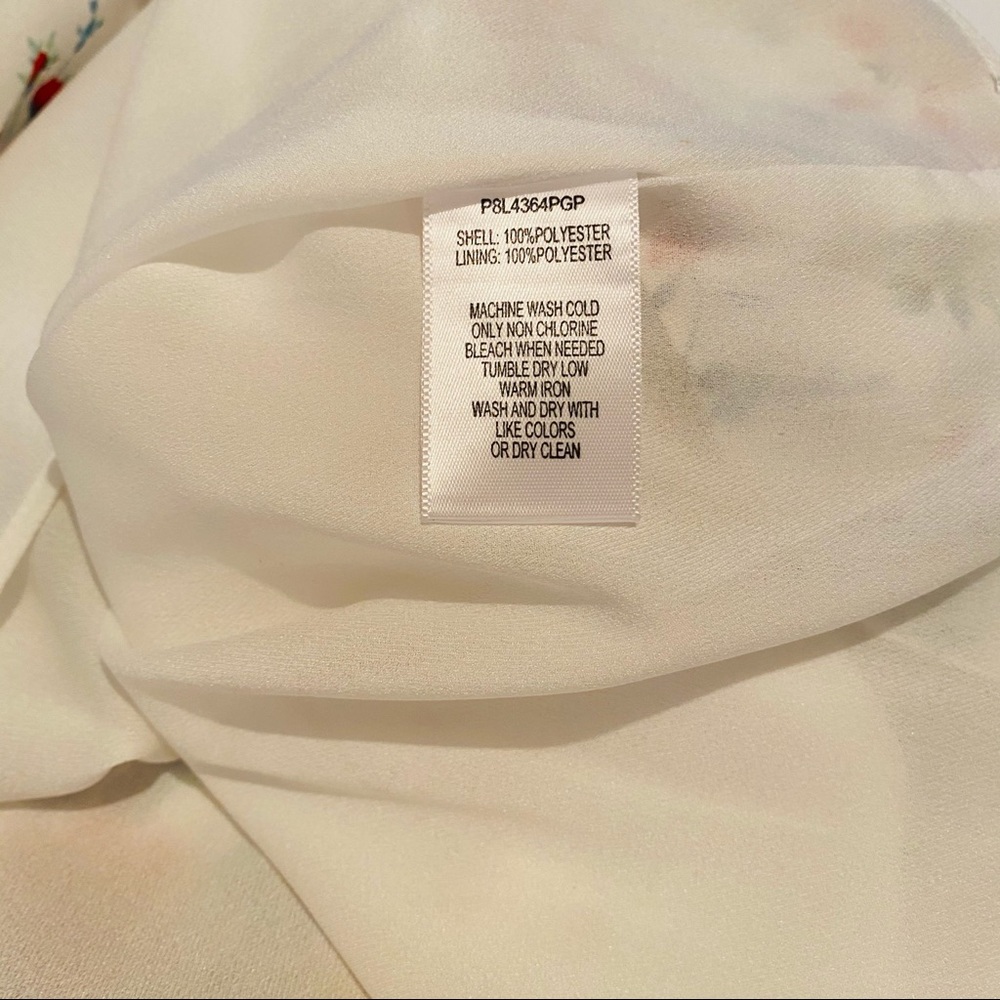 NWT PARKER FLORAL COLD-SHOULDER MINI RUFFLE DRESS - Picture 12 of 13